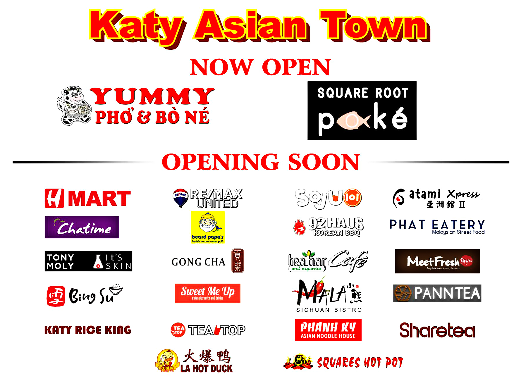 Katy Asian Town gonna be lit homies Food and Drink